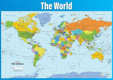 Maps International Mappa Del Mondo Di Grandi Dimensioni – Poster Con ...