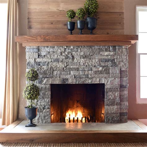 AirStone Fireplace Makeover {From Ugly to Incredible!}