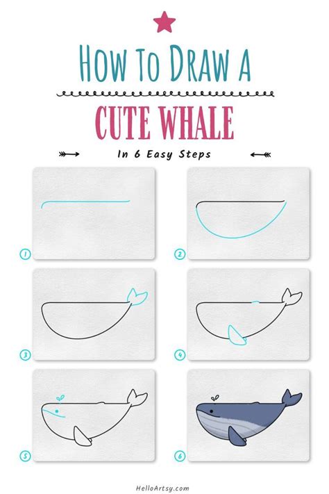 Cute Whale Drawing | Whale drawing, Cute whales, Cute easy drawings