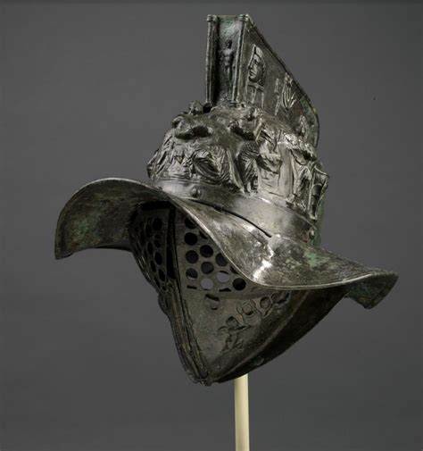 Roman Gladiator Helmet - Gladiator Helmet Replica Of A Roman Secutor ...