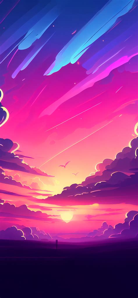 Clouds & Sunset Hot Pink Wallpapers - Clouds Aesthetic Wallpaper