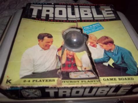 1964 Trouble board game. In original box with by pammyscloset