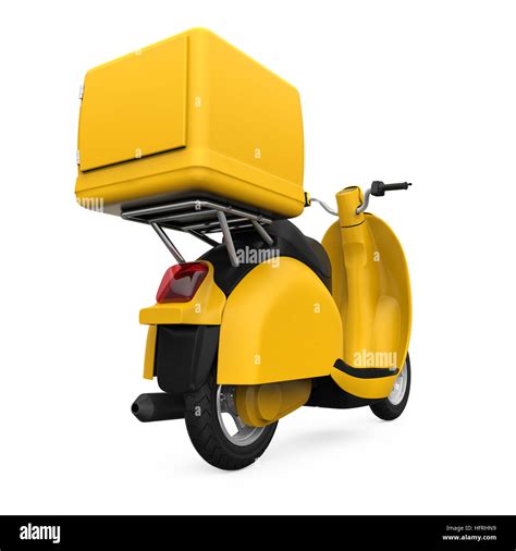 Motorcycle Delivery Isolated Stock Photo - Alamy