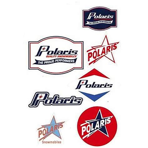 Sticker Sheet with Retro Polaris® Logos | Polaris Snowmobiles