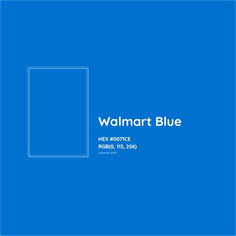 About Walmart Blue Color - Color codes, similar colors and paints ...