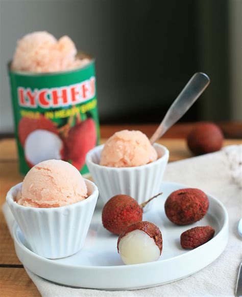 Lychee or Rambutan Sorbet - Girl Cooks World