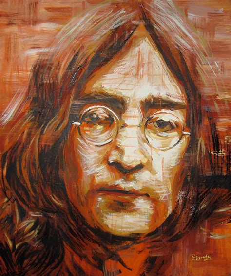 Erick Nogueda Artwork: John Lennon Portrait One | Original Painting ...