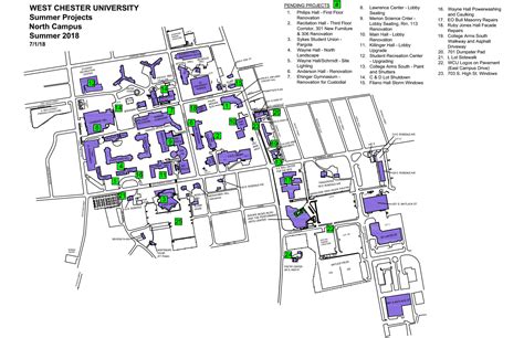 West Chester University Map - Blank North America Map