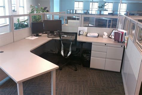 Open Style Cubicle with Glass & Storage. http://joycecontract.com ...