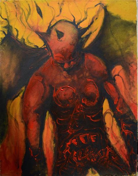 Devil Painting by Konstantinos Koufogiorgos | Saatchi Art