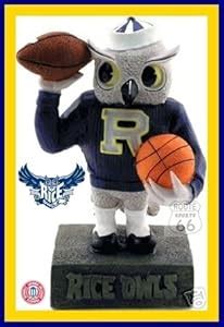 Amazon.com : RICE UNIVERSITY SAMMY BASKETBALL FOOTBALL OWL MASCOT NW ...