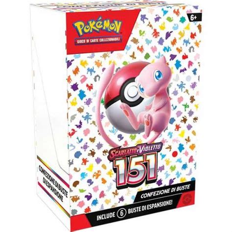 Pokemon Scarlatto e Violetto 3.5 Pokemon 151 Bundle 6 buste - su ...