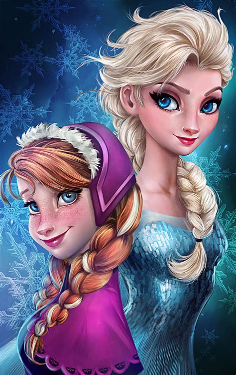 Anna and Elsa - Elsa and Anna Fan Art (38566522) - Fanpop