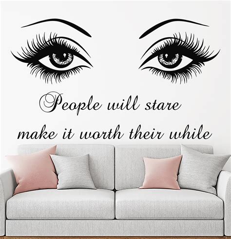 Eyes Wall Decals Quote Wall Decor Eyes Wall Sticker Beauty - Etsy