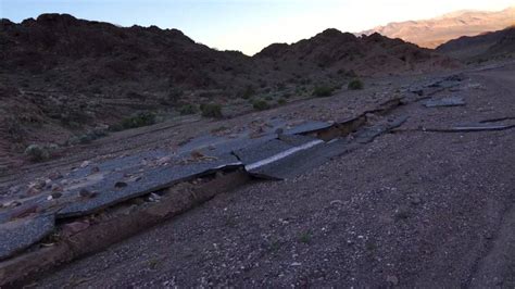 Death Valley flood damage - YouTube