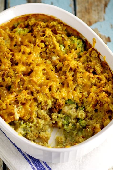 Cheesy Broccoli Stuffing Casserole | The Gracious Wife