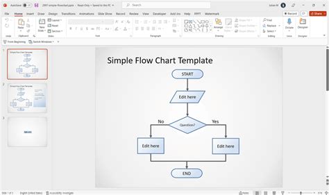 Powerpoint Flowchart Template