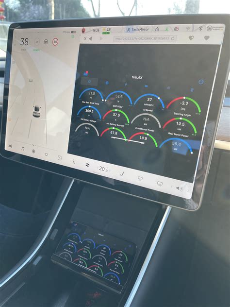 Dashboard added to Tesla Model 3 in-car touchscreen, with TeslaMirror ...