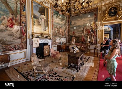 Blenheim Palace state rooms Stock Photo - Alamy