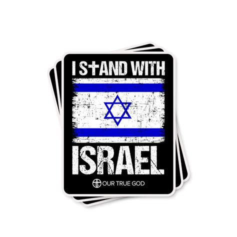 I Stand With Israel Decals | Our True God