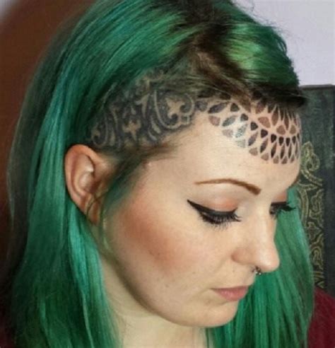 Pin by Shasta McNab on Tattoos: FACE | Hairline tattoos, Face tattoos ...