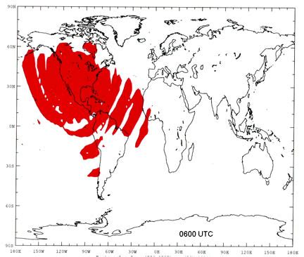 Coverage Area for NIST Radio Station WWVB