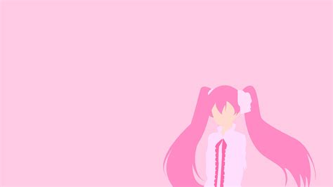 Pink Minimalist Anime Wallpapers - Wallpaper Cave