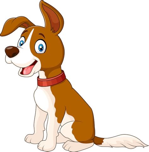 Un Vector De Dibujos Animados Que Representa Un Perro Gracioso Llevando ...