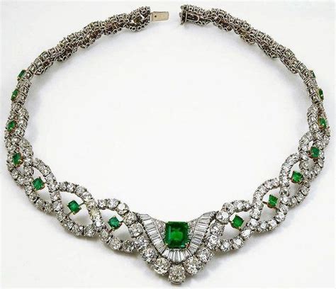 Cartier Diamond Emerald Necklace 1960s #diamondnecklace | Jewelry ...