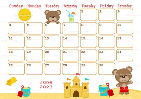 2023 Calendar Printables 2023 Monthly Planners Cute - Etsy