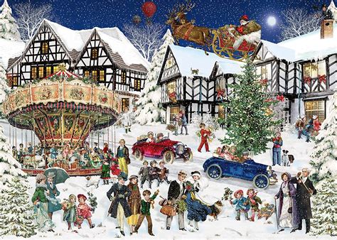 Ravensburger Christmas Limited Edition Snowy Village 1000 Piece Puzzle ...