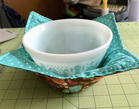 PDF Tutorial with photos: 10" Quilted Bowl Cozy | 1000 | Bowl cozy ...