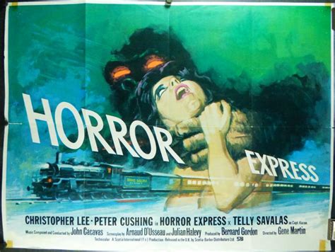 HORROR EXPRESS, Original British Quad Hammer Film Poster For Sale ...