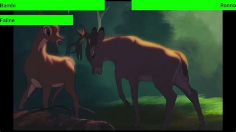 Bambi (1942) | Bambi vs Ronno with healthbars. - YouTube