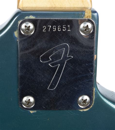 Cobain Fender Mustang Replica 1969 Serial Numbered neck plate