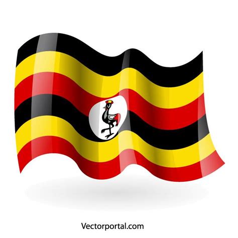 Uganda flag image Royalty Free Stock SVG Vector