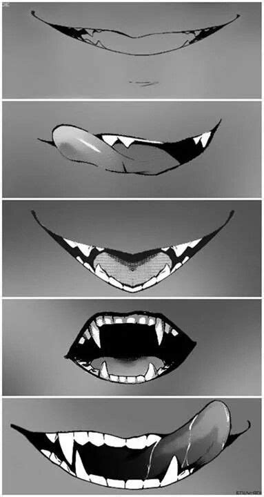 poses mouth tooth tongue drawing vampire #drawing #mouth #poses | Anime ...