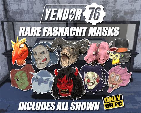 Fallout 76 New Fasnacht Masks 2024 - Zenia Kylila