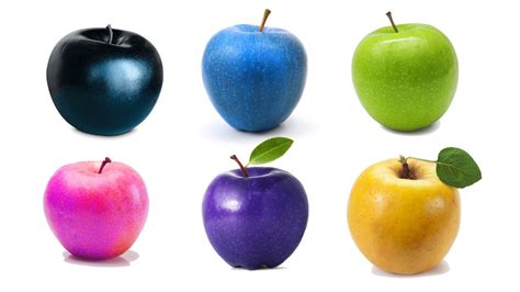 Different Color Apples | Rare Fresh | Black Blue White Yellow Pink ...