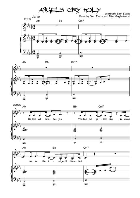 Angels Cry Holy Sheet Music PDF (Planetshakers) - PraiseCharts