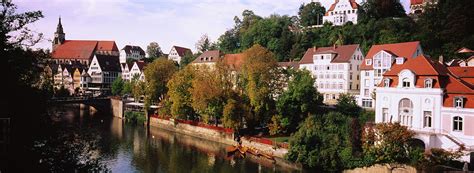 Buildings Along A River, Neckar River Photograph by Panoramic Images ...