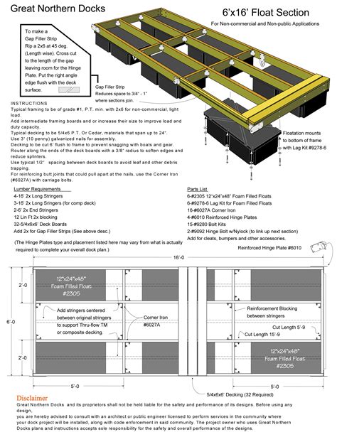 Dock Plans - Great Northern Docks | Floating boat, Floating dock plans ...