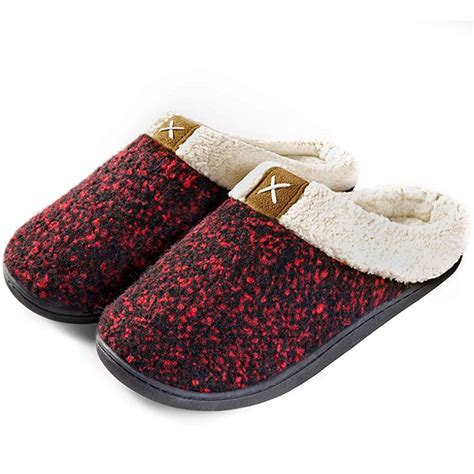 ULTRAIDEAS - Women's Cozy Memory Foam Slippers Fuzzy Wool-Like Plush ...