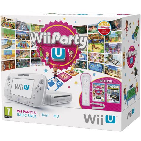 Wii U Console: 8GB Basic Pack Bundle - White (Includes Wii Party U and ...