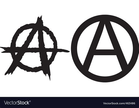 Anarchy symbols Royalty Free Vector Image - VectorStock