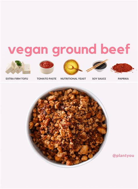 Vegan Ground Beef Substitute (Healthy, Plant-Based, Oil-Free) - PlantYou