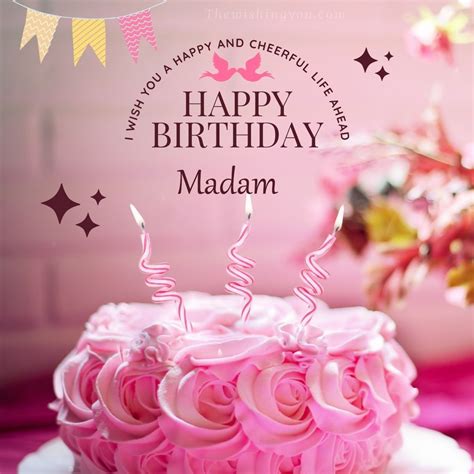 100+ HD Happy Birthday Madam Cake Images And Shayari