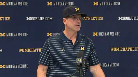 Jim Harbaugh holds press conference ahead of Michigan-Ohio State game ...