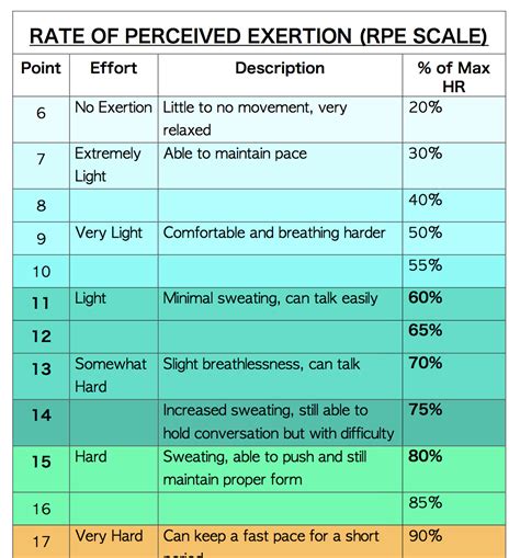 Printable and easy to use RPE Scale For Seniors — More Life Health ...