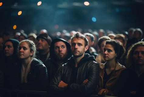 Premium AI Image | a man watches a live event concert